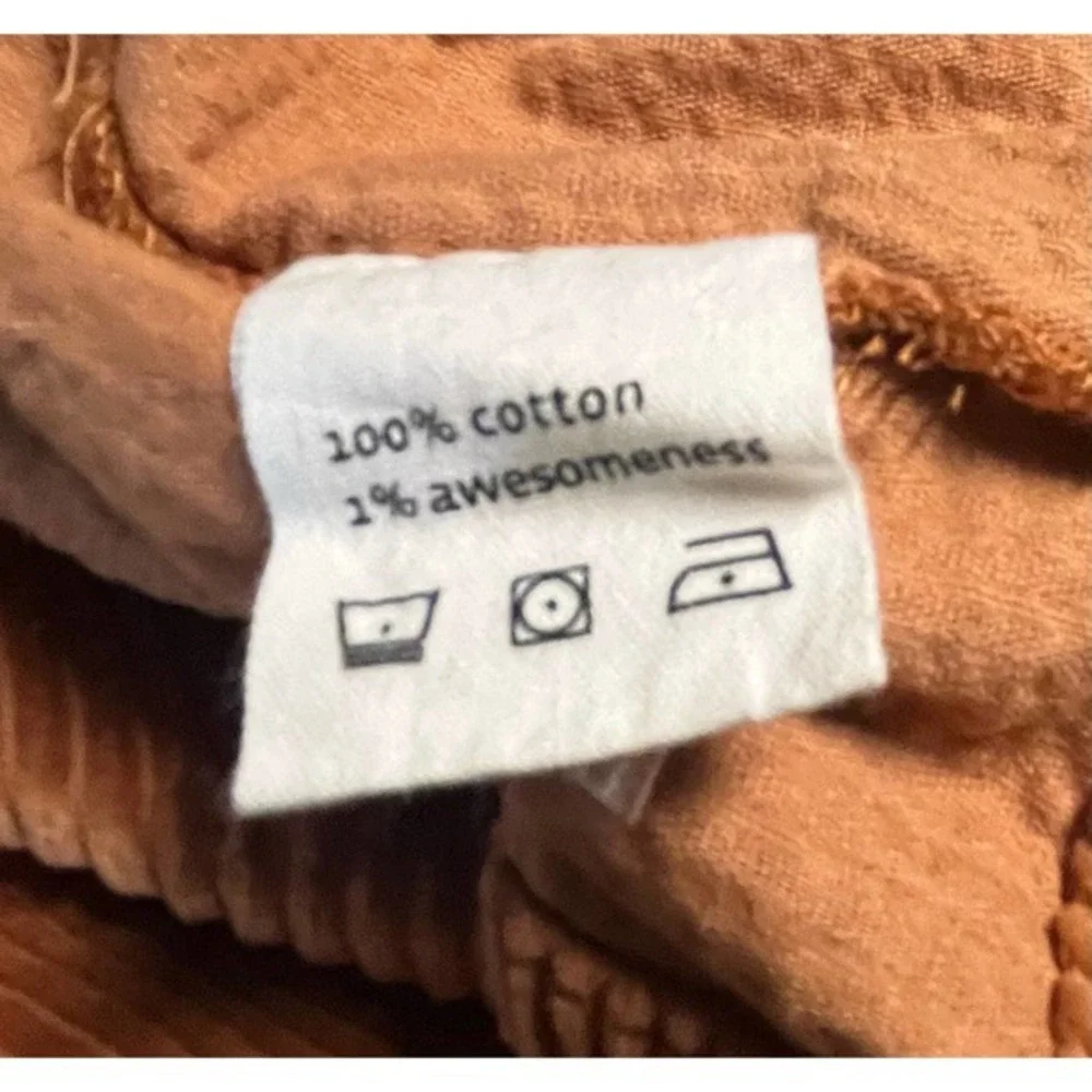 Omani mini Unisex Kids Corduroy‎ Work Shirt Jacket Rust Size 10  New no tags